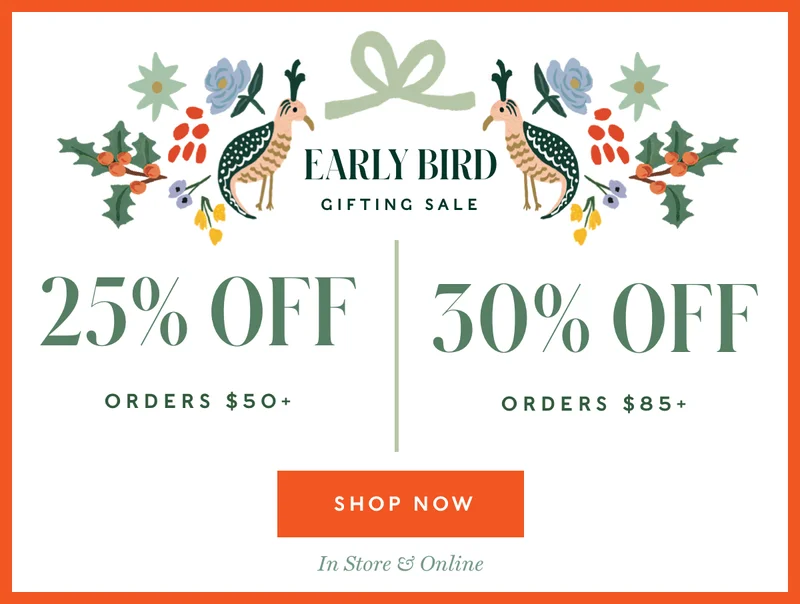 Early Bird Gifting Sale