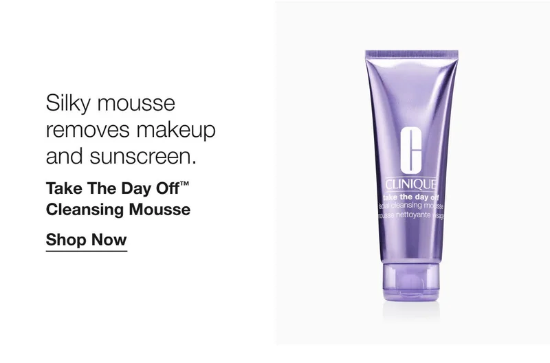 Silky mousse removes makeup and sunscreen. | Take The Day Off™ Cleansing Mousse  | Shop Now