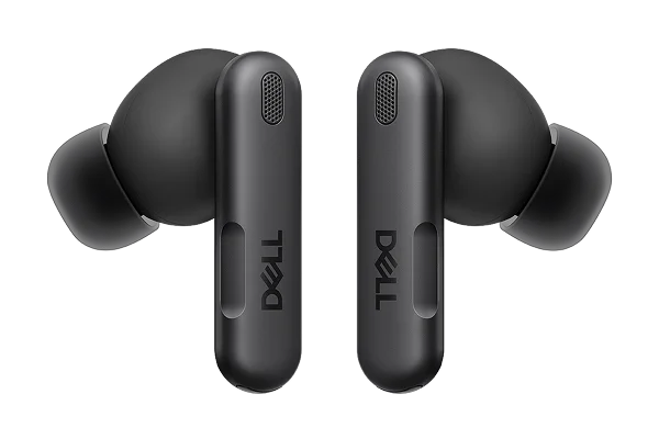 A pair of Dell Pro Plus ANC Earbuds.
