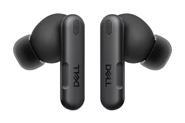 A pair of Dell Pro Plus ANC Earbuds.