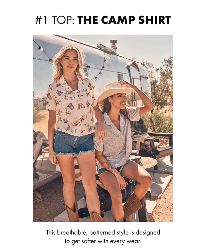 #1 Top: The Camp Shirt This Breathable, Patterned Style Is Designed To Get Softer With Every Wear.
