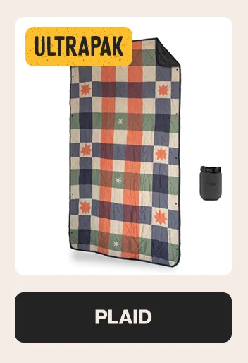 GRAVEL | UltraPak™ Everyday Blanket - More Packable & Puffy | Plaid