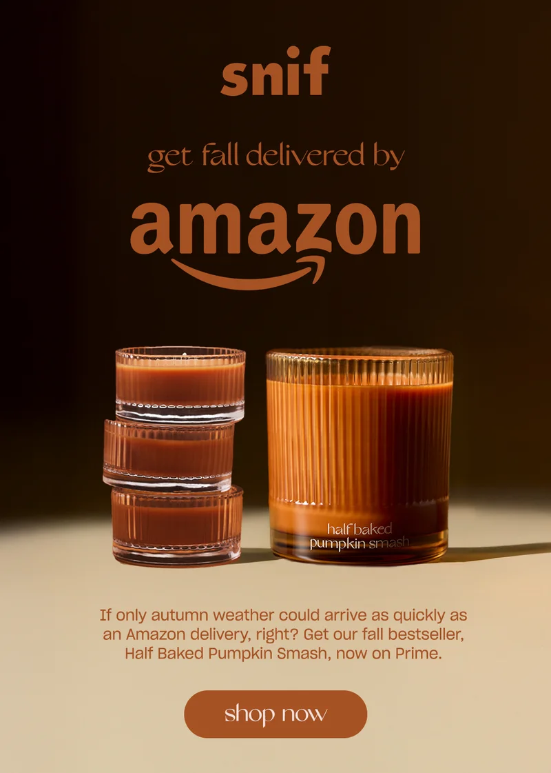 If only autumn could arrive as quickly as an Amazon delivery, right? Get our fall bestsellers, Half Baked Pumpkin Smash and Apple Cider Smash, now on Amazon Prime.