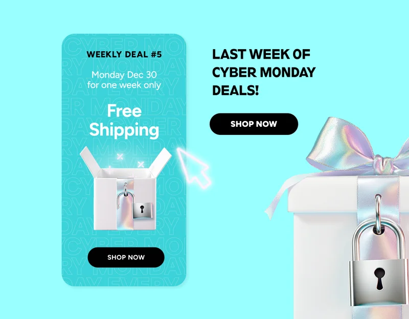Weekly Deal #5 FREE SHIPPING. Last Week of Cyber Monday Deals!