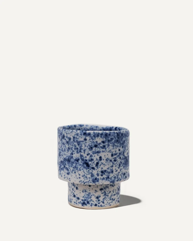 Image of Lips Atelier Espresso Cup in Blue Splatter