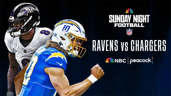 Sunday Night Football: Baltimore Ravens vs. LA Chargers