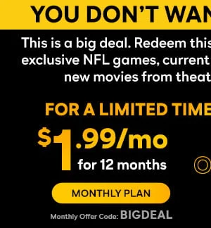 Black Friday 1.99 per month for 12 months