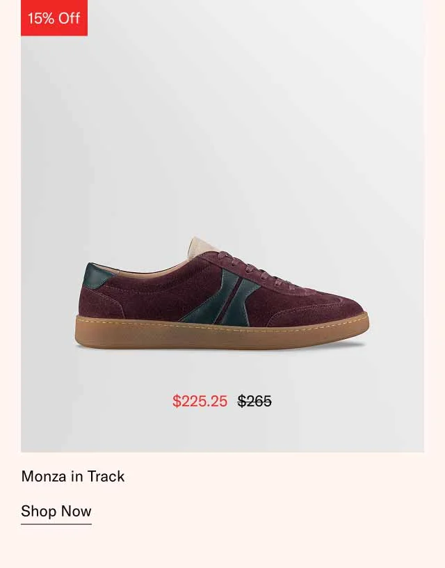 Monza in Track. Shop Now