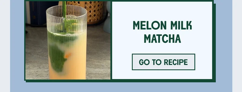 Melon milk matcha