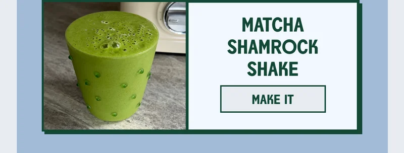Matcha shamrock shake