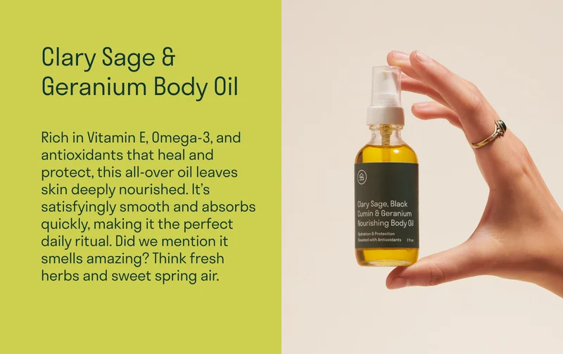 Clary Sage & Geranium Body Oil
