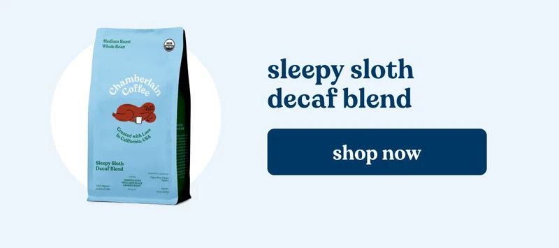 sleepy sloth decaf blend
