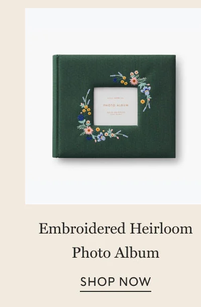 Embroidered Heirloom Photo Album