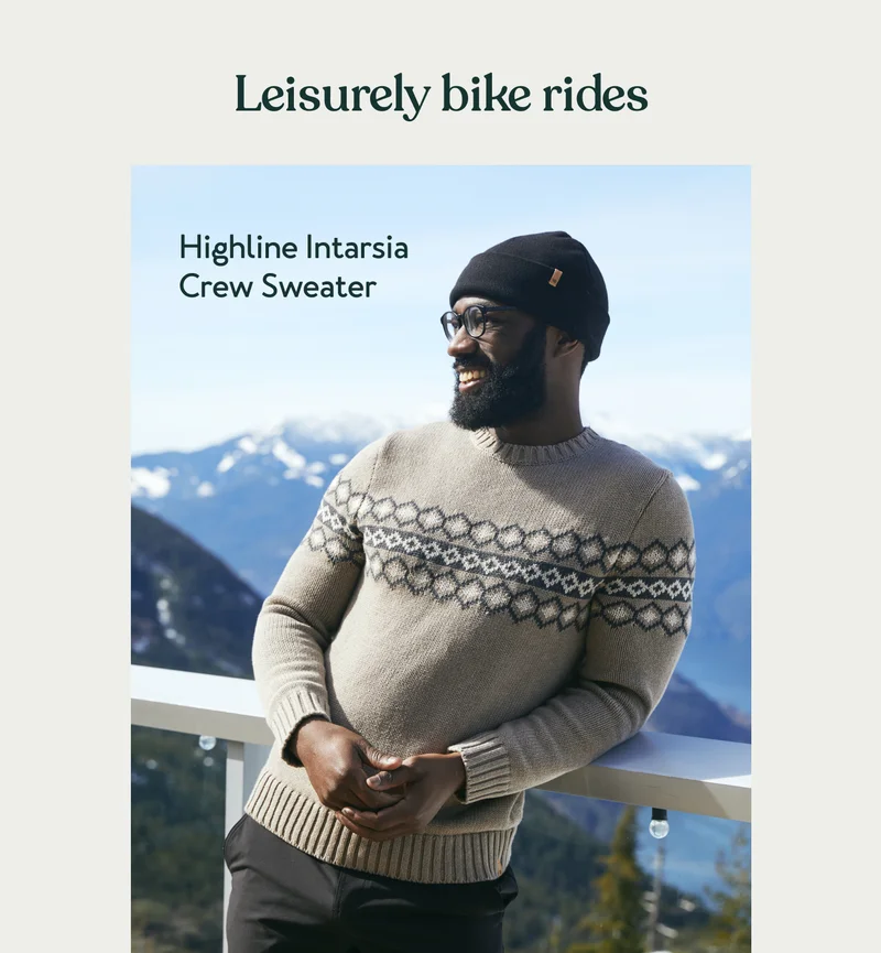 Highline Intarsia Crew Sweater