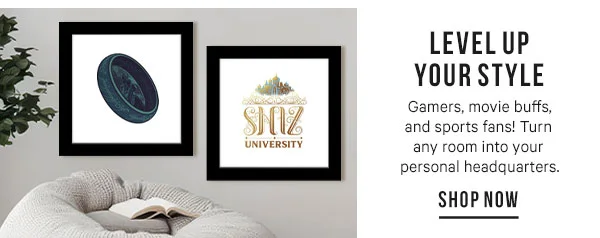 Level Up Your Style: Gamers, movie buffs, and sports fans! Turn any room into your personal headquarters