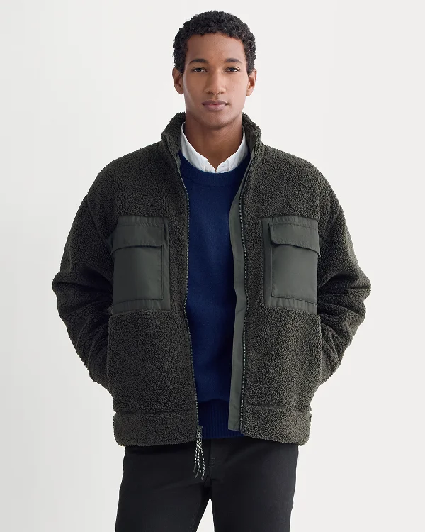 Image | ReTrack Fleece Zip-Up | Black