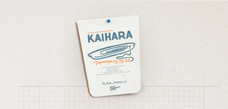 Dry Selvage, Kaihara Japanese Denim