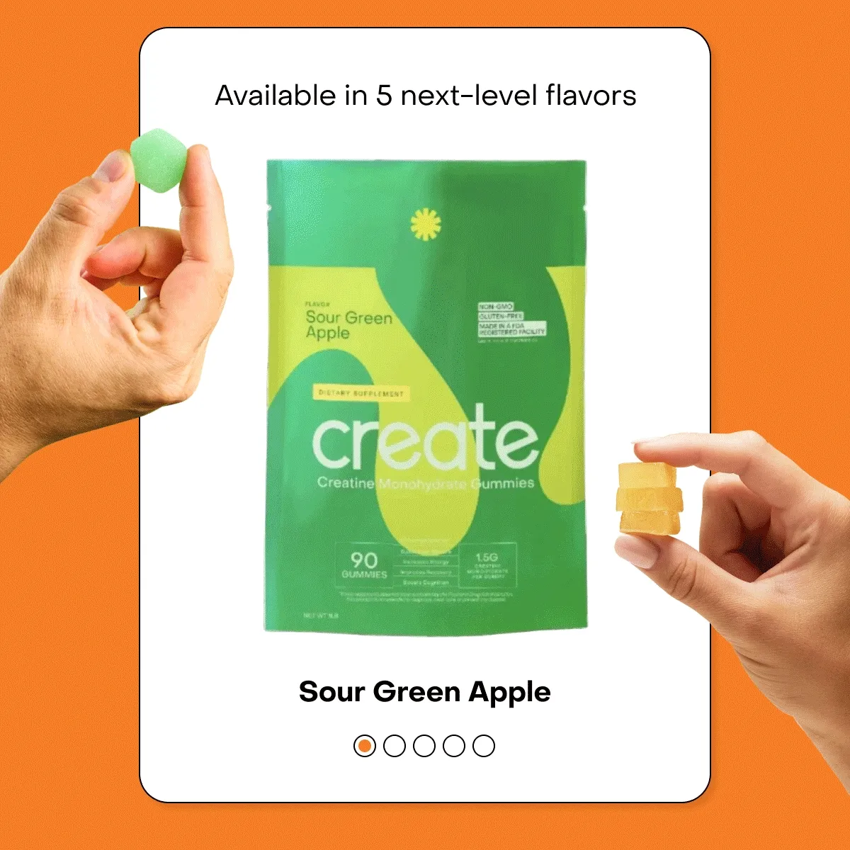 Available in 5 next-level flavors
