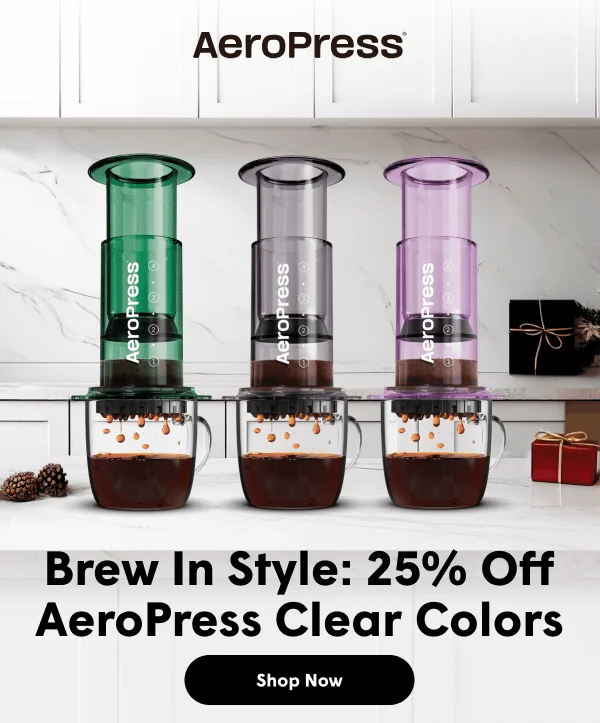 Black Friday  25% Off AeroPress Clear!