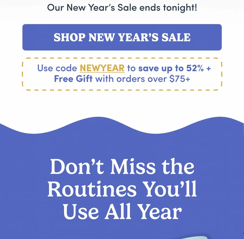 Shop New Year's Sale