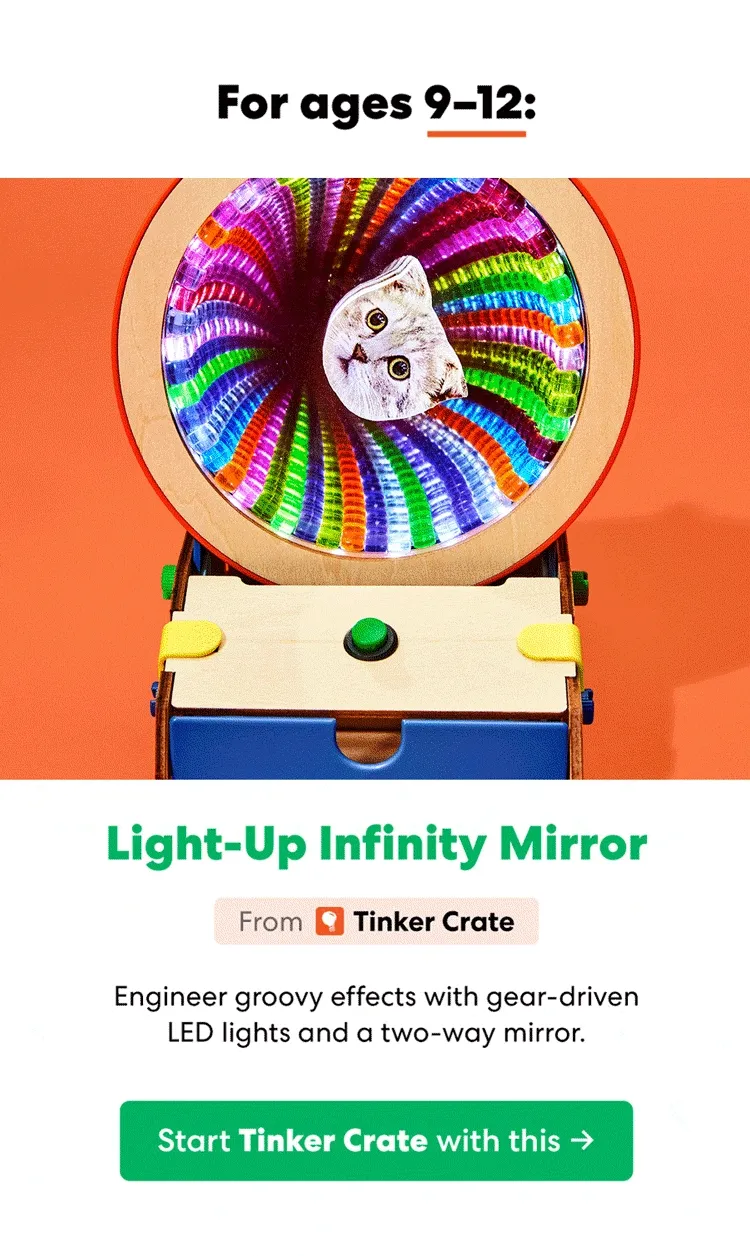 Light-Up Infinity Mirror from Tinker Crate