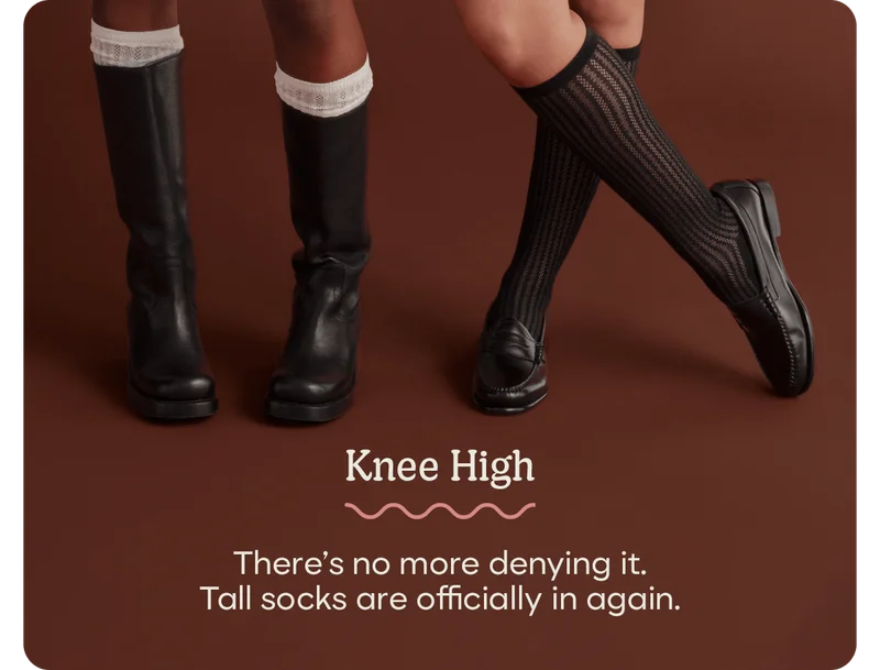 Knee High | There's no more denying it. Tall socks are officially in again.