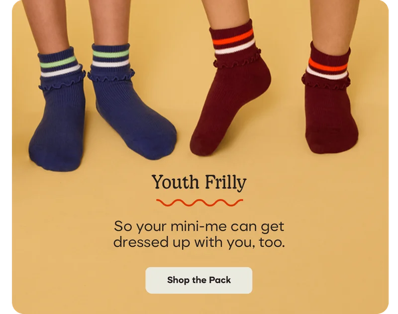 Youth Frilly | So your mini-me can get dressed up with you, too. Shop the Pack