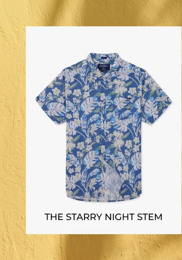 Resort Weave Friday Shirt: The Starry Night Stem