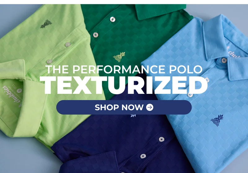 THE TEXTURED PERFORMANCE POLO: Shop Now