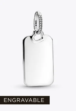 Engravable Rectangle Tag Pendant