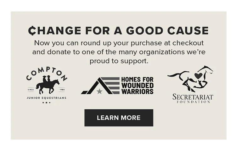 CHANGE FOR A GOOD CAUSE | LEARN MORE