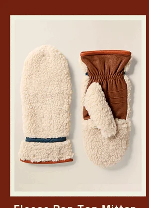 Fleece Pop Top Mitten