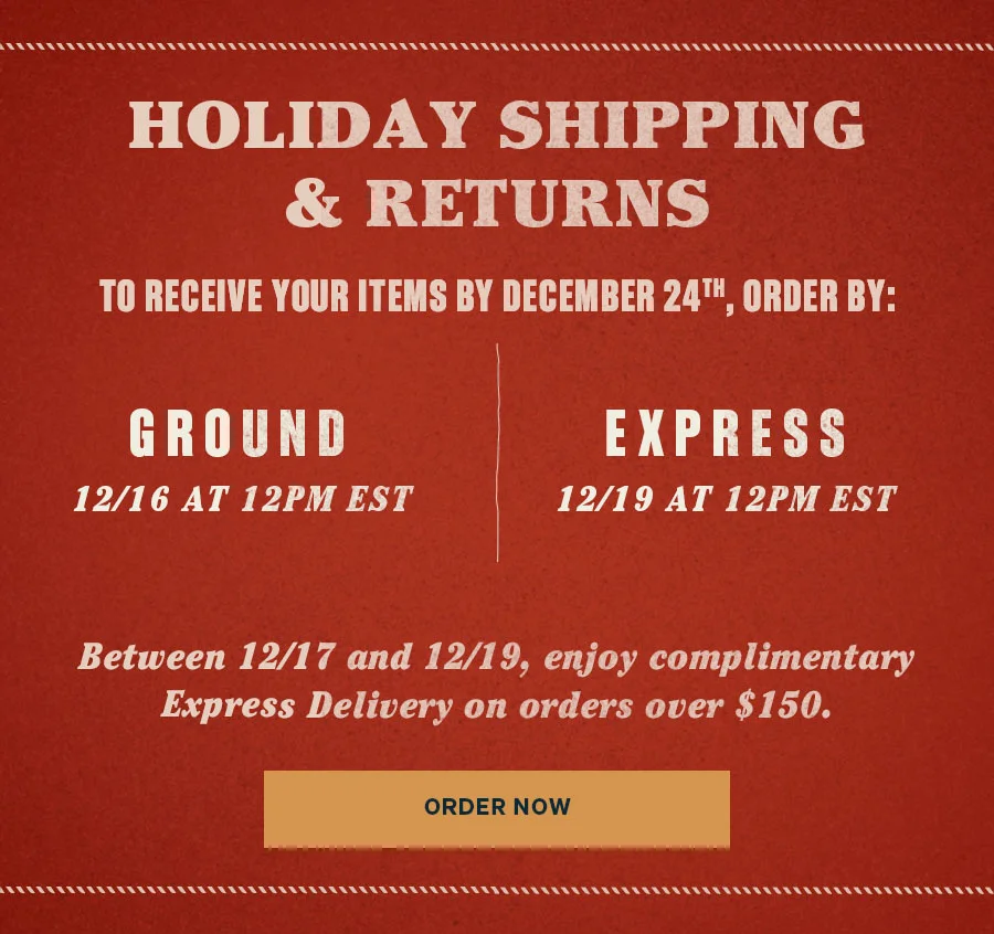 Shipping Deadlines