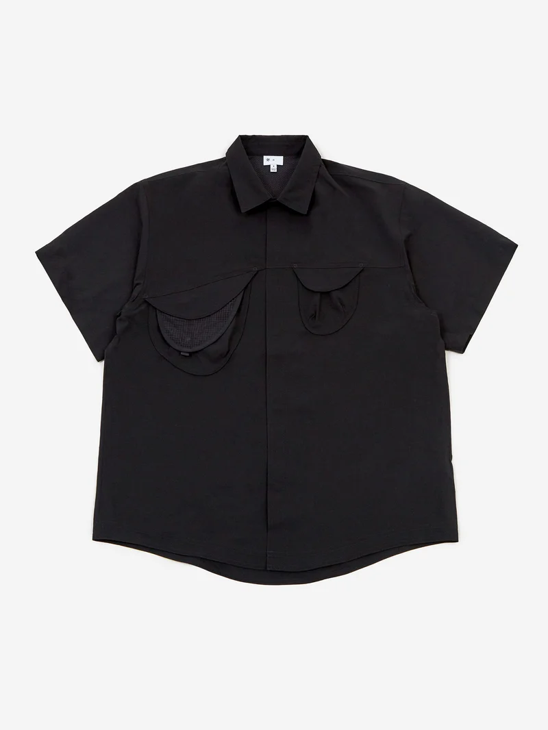 Image of Goldwin 0 S/S Asymmetric Camp Shirt - Biotite