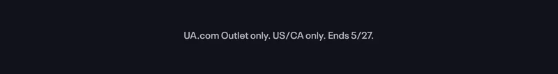 UA.com Outlet only. US/CA only. Ends 5/27.