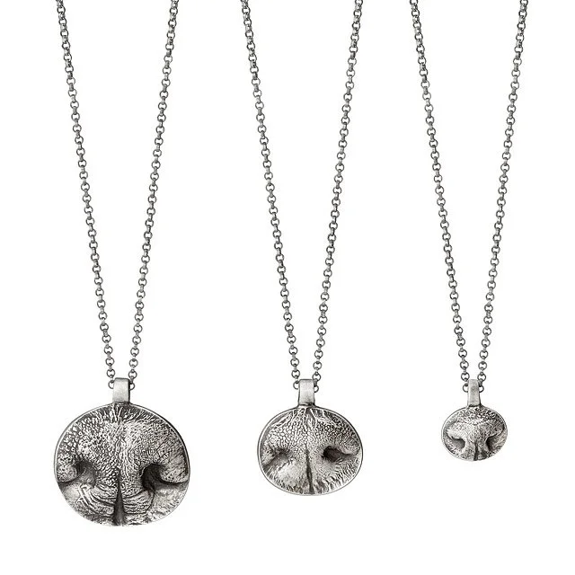 Custom Pet Nose Print Necklaces
