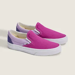 Color Block Purple Blues Classic Slip-On Shoe