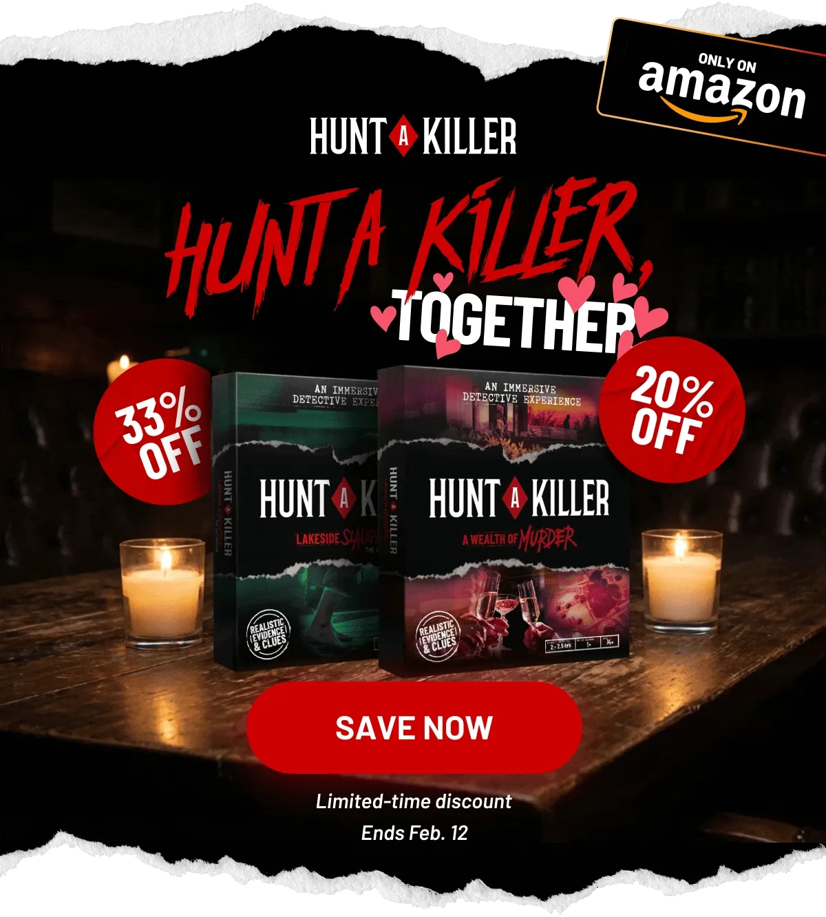 Hunt a Killer, Together | Save Now