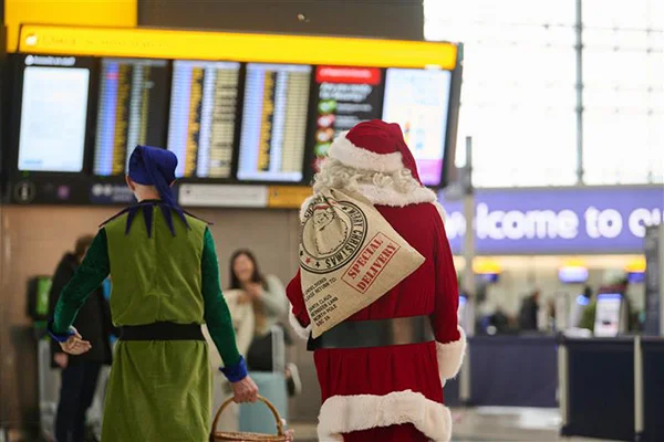 Festive fun in the terminals