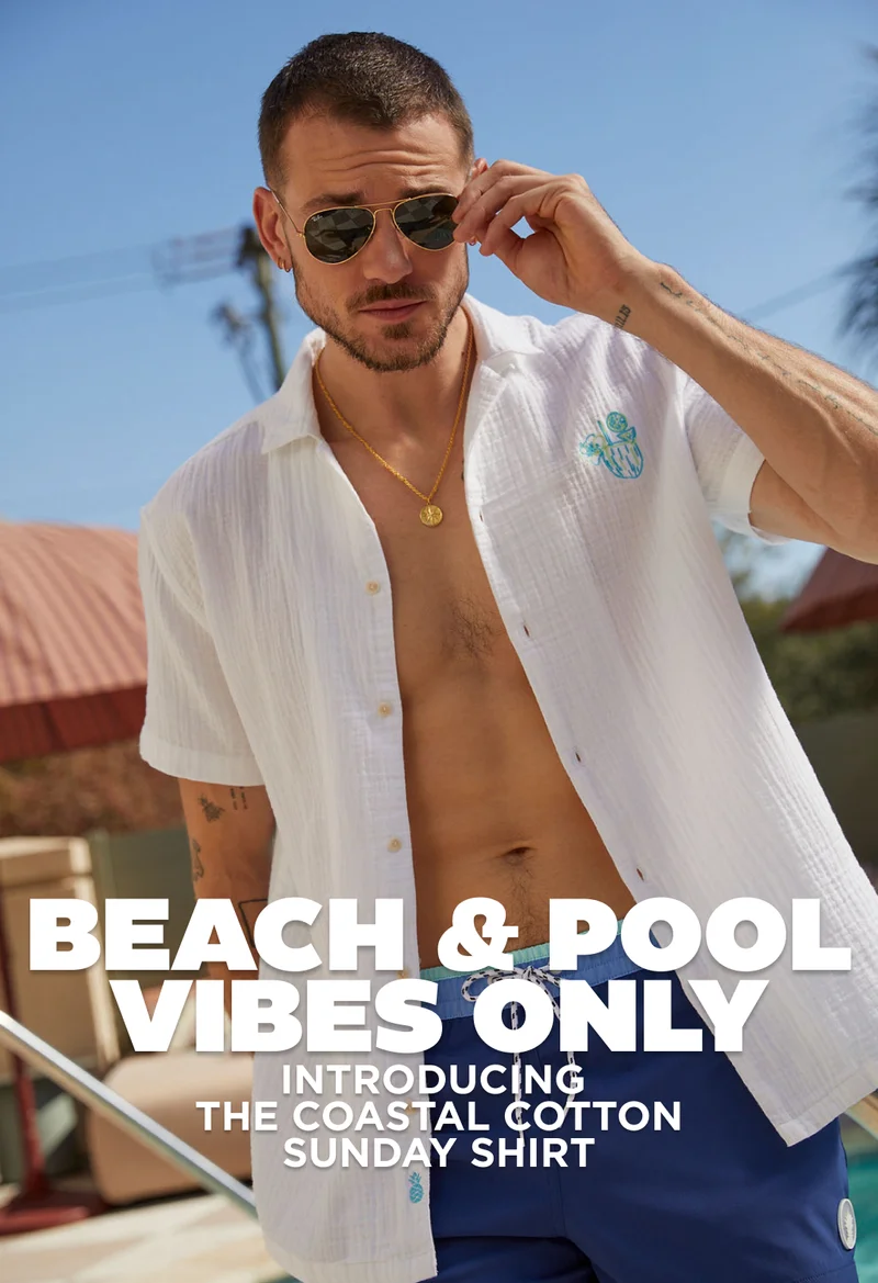 BEACH & POOL VIBES ONLY: Introducing The Coastal Cotton Sunday Shirt