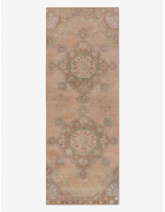 Vintage Turkish Hand-Knotted Wool Runner Rug No. 265, 3' x 8'1"