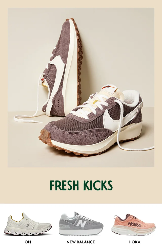Sneakers from Nike, On, New Balance and HOKA.