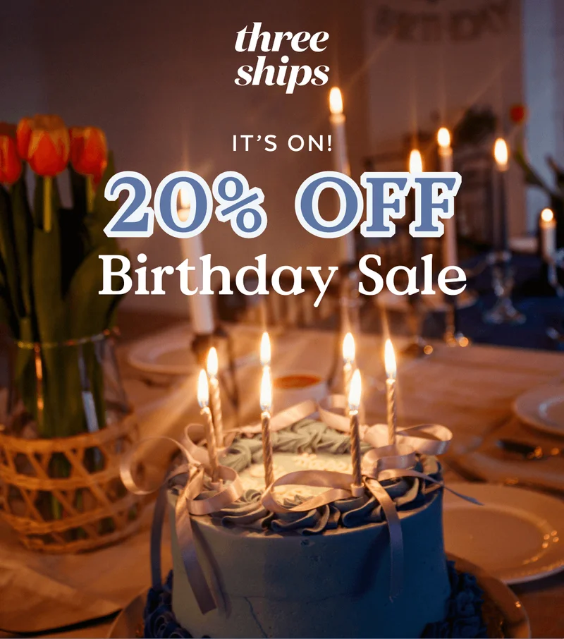 It's on! 20% OFF Birthday Sale