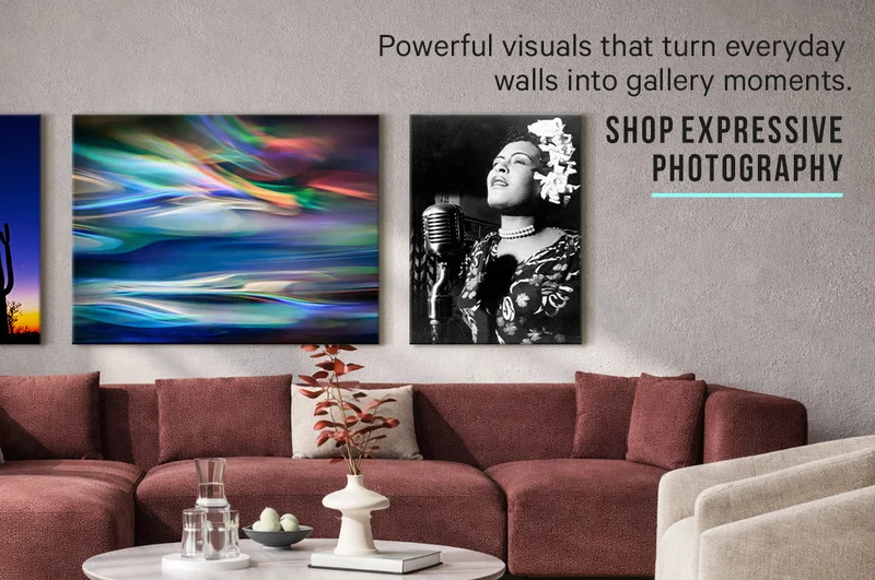 Powerful visuals that turn everyday walls into gallery moments. - Shop Expressive Photography