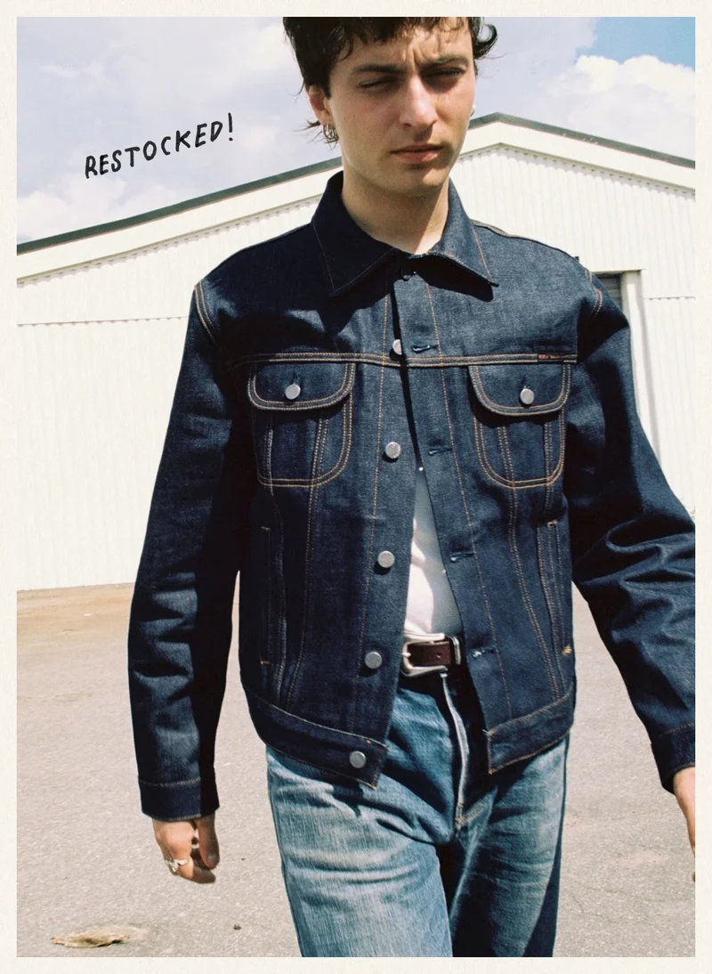 Danny Ace Selvage Denim Jacket Dry Blue