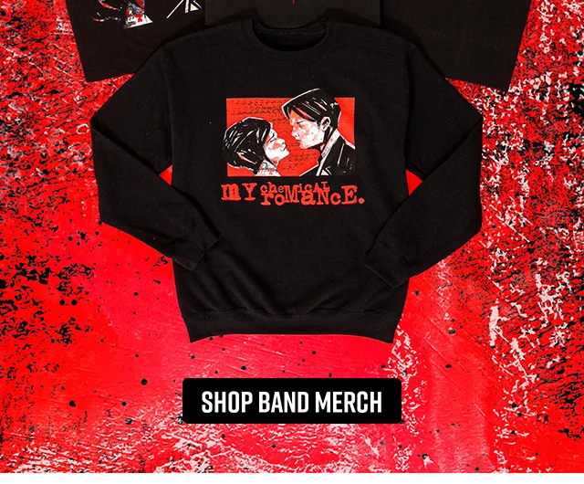 My Chemical Romance. New Merch. We're Not Okay. Shop Band Merch