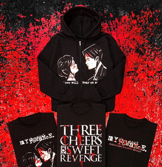 My Chemical Romance. New Merch. We're Not Okay. Shop Band Merch