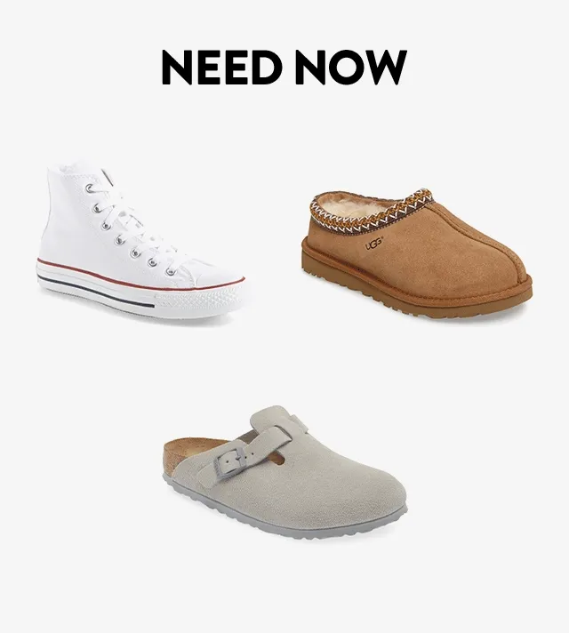 Need now: six styles of best-selling shoes.