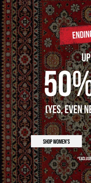 Up to 50% off Sitewide Shop Women's