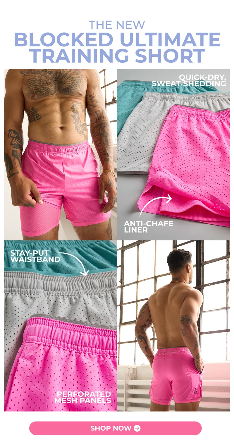THE NEW BLOCKED ULTIMATE TRAINING SHORT
